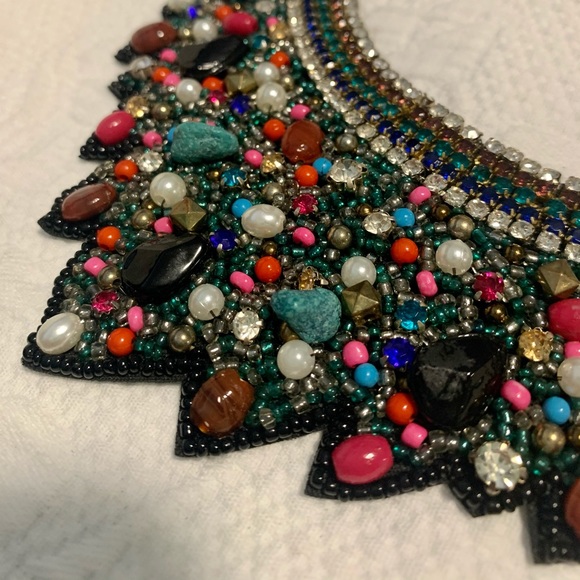 Colorful statement bib necklace (NWOT) - Picture 8 of 8